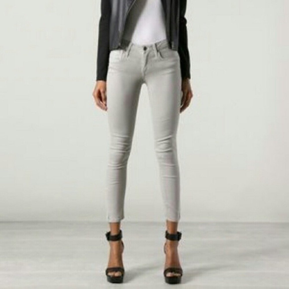 Helmut Lang Ankle Zip Skinny Jeans